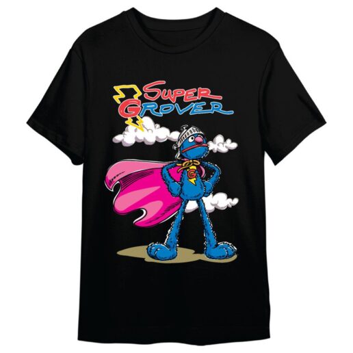 Sesame Street Super Grover adult t-shirt
