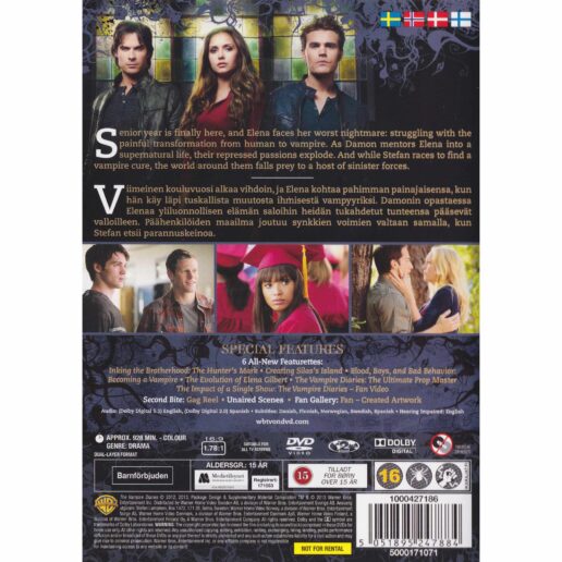 The Vampire Diaries The Complete Fourth Season DVD (Begagnad)