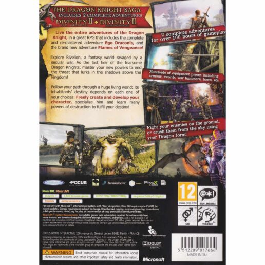 Divinity II The Dragon Knight Saga Xbox 360 (Begagnad)