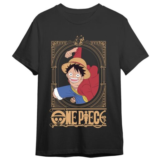 One Piece Monkey D. Luffy Attack adult t-shirt