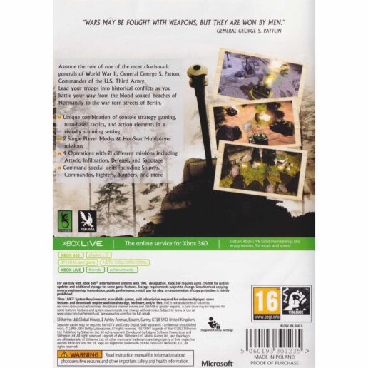 History Legends of War Xbox 360 (Begagnad)