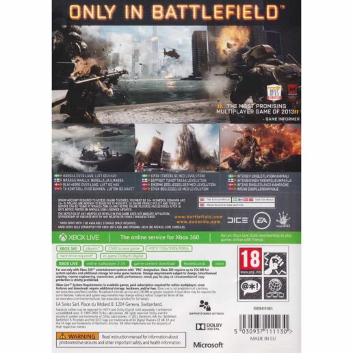 Battlefield 4 Xbox 360 Nordic (Begagnad)
