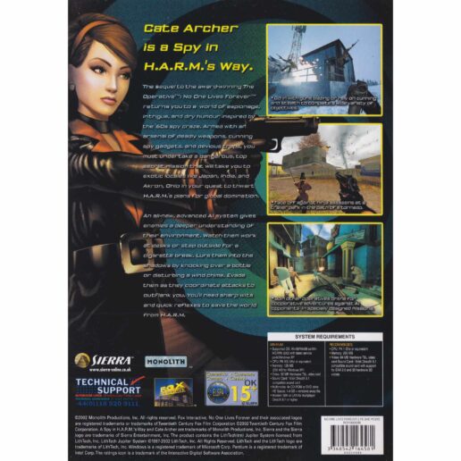 No One Lives Forever 2 PC CD (Begagnad)