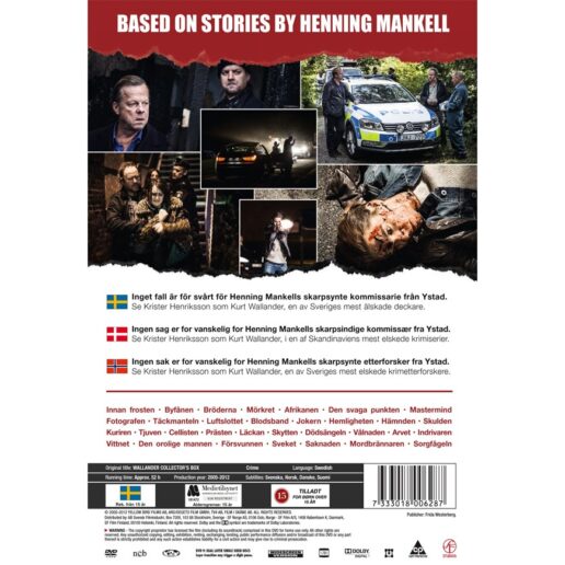 Wallander Collectors Box 32 Movies DVD (Begagnad)