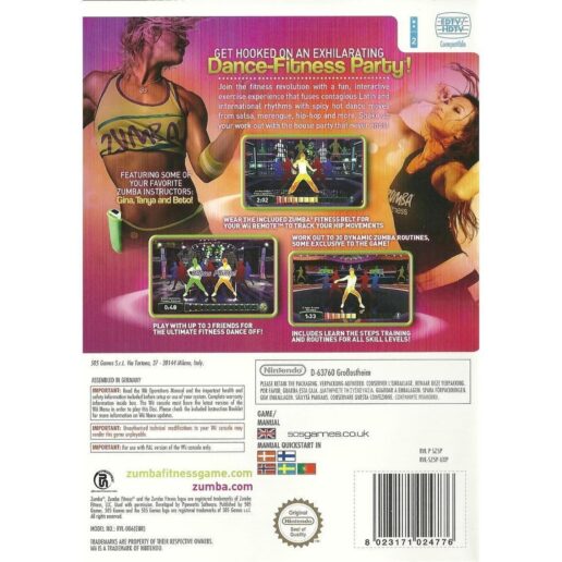 Zumba Fitness + Belt Nintendo Wii Nordic (Begagnad)