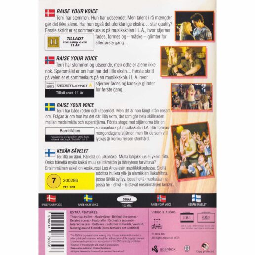 Raise Your Voice DVD (Begagnad)