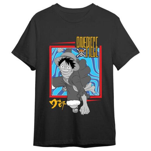 One Piece Monkey D. Luffy Attack adult t-shirt