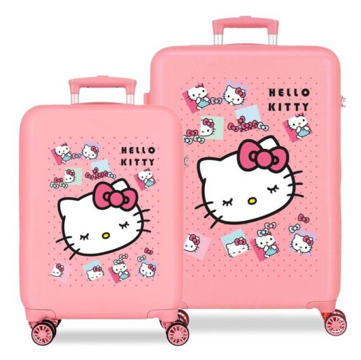 Hello Kitty Bows ABS 2-piece trolley suitcase set 55/65cm Hello Kitty Bows ABS 2-piece trolley suitcase set 55/65cm