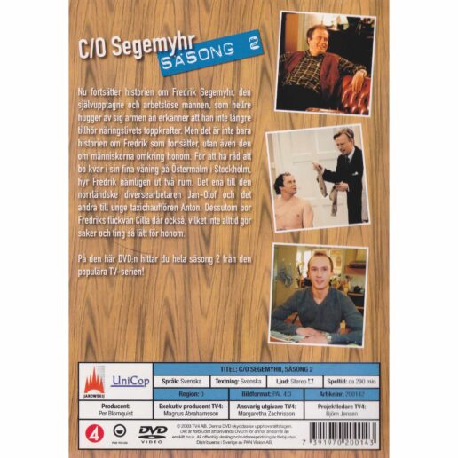 c/o Segemyhr Säsong 2 DVD (Begagnad)