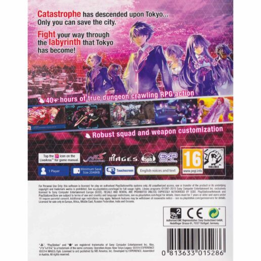 Operation Abyss New Tokyo Legacy Playstation PS Vita (Begagnad)
