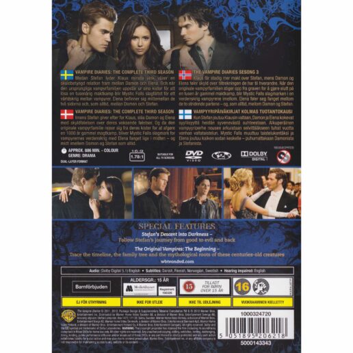 The Vampire Diaries The Complete Third Season DVD (Begagnad)