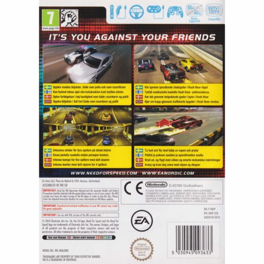 Need for Speed Hot Pursuit Nintendo Wii Nordic (Begagnad)