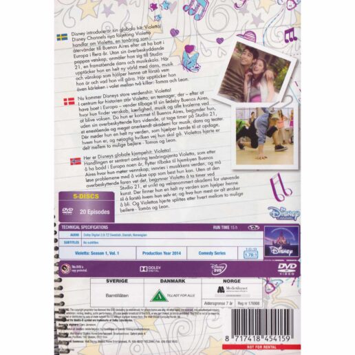 Violetta Season 1 Vol 1 DVD (Begagnad)