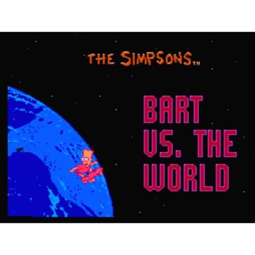 The Simpsons Bart vs The World Nintendo NES SCN (Begagnad)