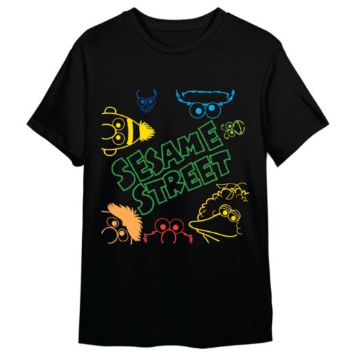 Sesame Street Faces adult t-shirt