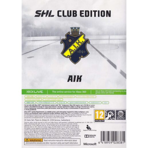 NHL 14 SHL Club Edition AIK Xbox 360 (Begagnad)
