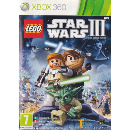 Lego Star Wars III The Clone Wars Xbox 360 Nordic (Begagnad)