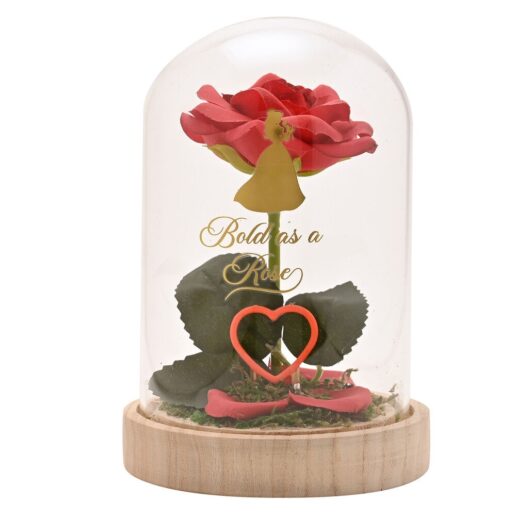Disney Princess Belle florals in a clonche with neon light
