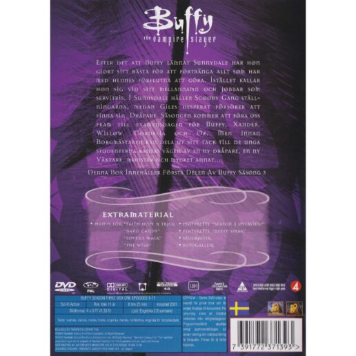 Buffy The Vampire Slayer Collectors Edition Season Three Box One DVD (Begagnad)
