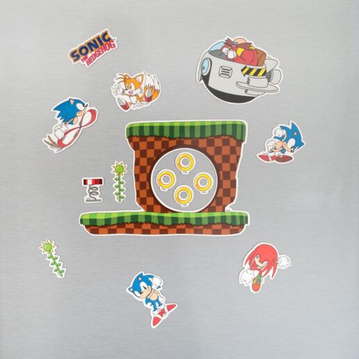 Sonic the Hedgehog set of die-cut magnets