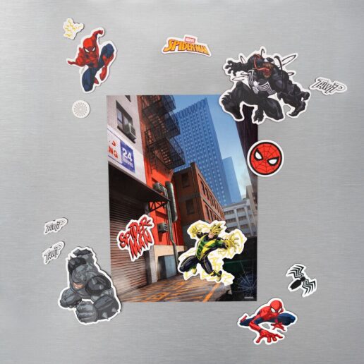 Marvel Spiderman set of die-cut magnets