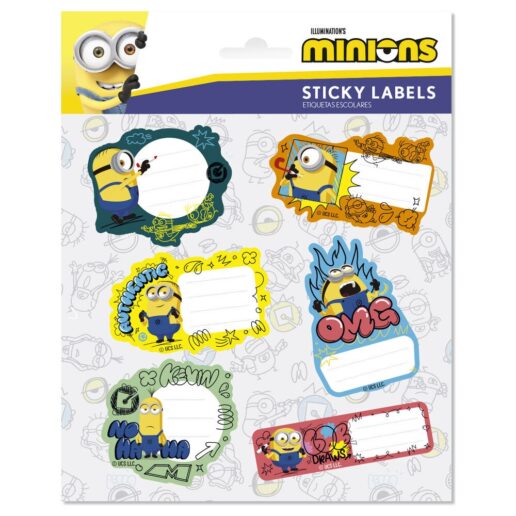Minions premium adhesive labels