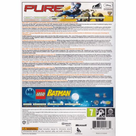 Pure + Lego Batman The Videogame Xbox 360 Bundle Copy (Begagnad)