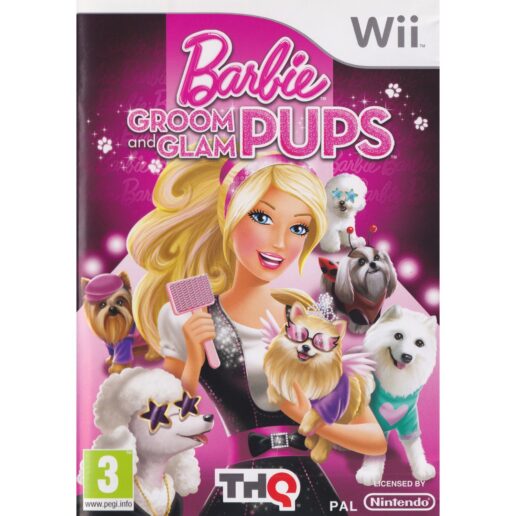 Barbie Groom and Glam Pups Nintendo Wii Nordic (Begagnad)