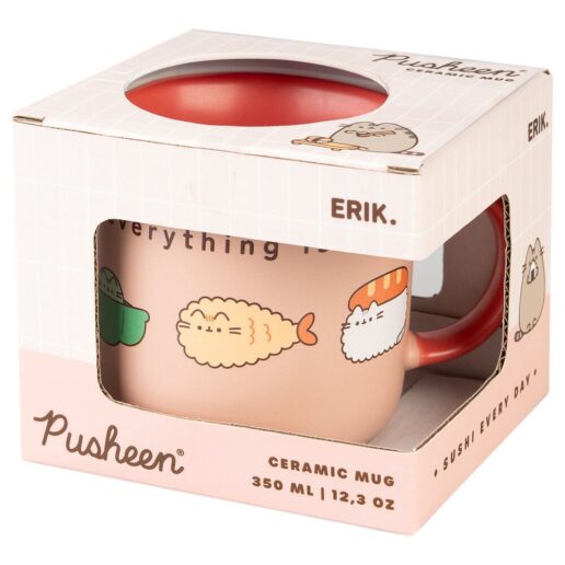Pusheen Sushi Roll premium mug