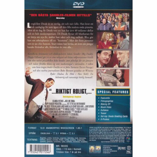 Mr Deeds DVD (Begagnad)