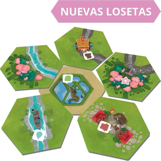 Spanish Dorfromantik Sakura board game