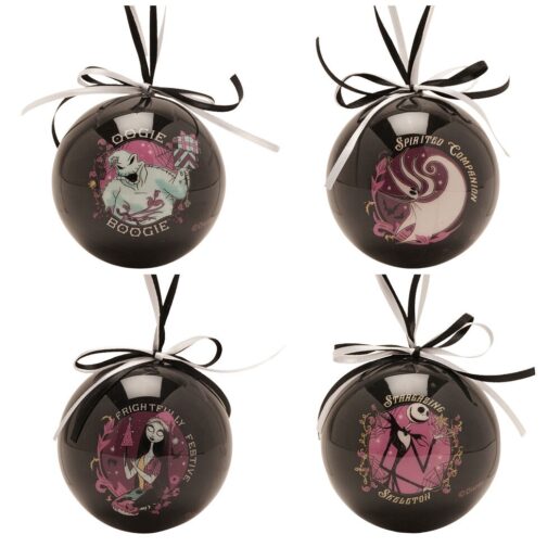 Disney Nightmare Before Christmas set 4 Christmas ball