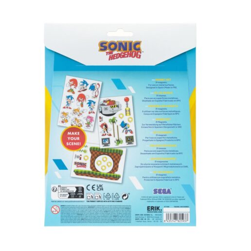 Sonic the Hedgehog set of die-cut magnets