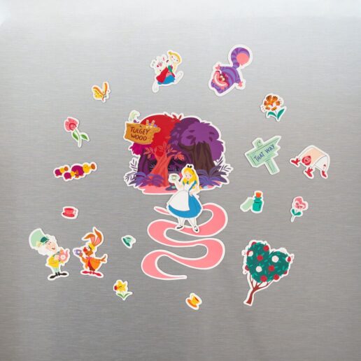 Disney Alice in Wonderland set of die-cut magnets