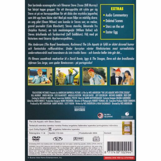 The Life Aquatic DVD (Begagnad)
