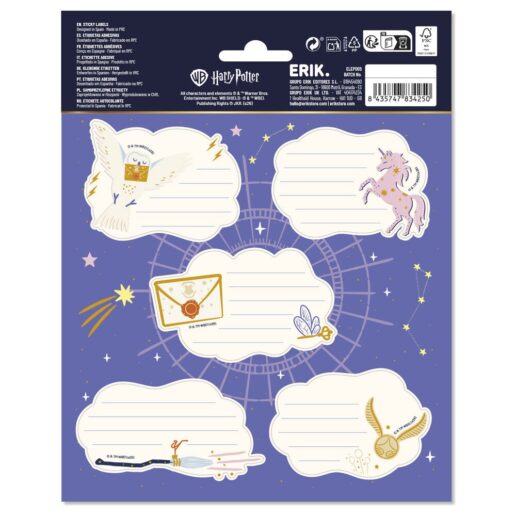 Harry Potter premium adhesive labels