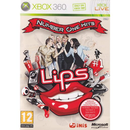 Lips Number One Hits Xbox 360 Bundle Copy Nordic (Begagnad)