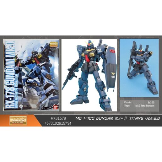 Mobile Suit Gundam MG 1/100 MK-II Titans ver2.0 model kit Mobile Suit Gundam MG 1/100 MK-II Titans ver2.0 model kit
