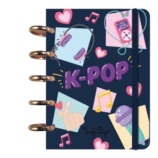 K-Pop Dark Blue A6 notebook