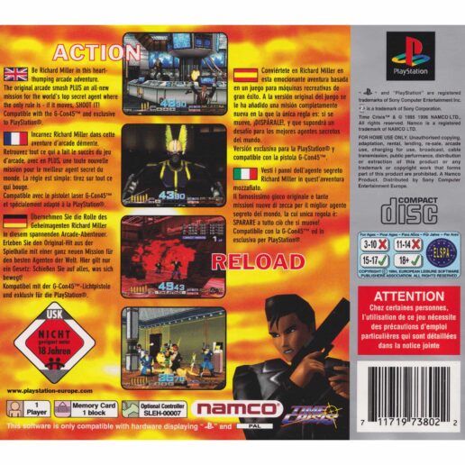 Time Crisis Playstation 1 PS1 Platinum (Brugt)