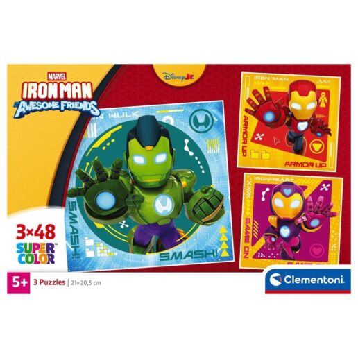 Marvel Iron Man And His Awesome Square puzzle 3x48pcs