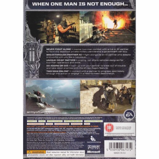 Army of Two Xbox 360 Classics (Begagnad)