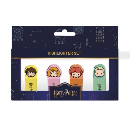 Harry Potter set of 4 highlighters with topper
