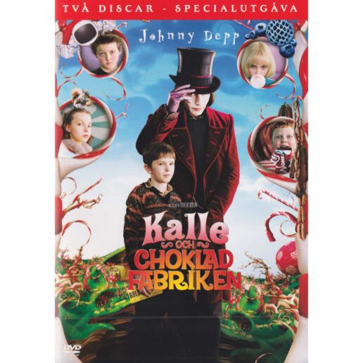 Kalle och Chokladfabriken DVD (Begagnad)