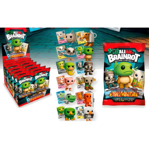 Italian Brainrot Series 1 Cuties 1 Card + 1 3D figure keychain Limited Edition Universo Psichedelico