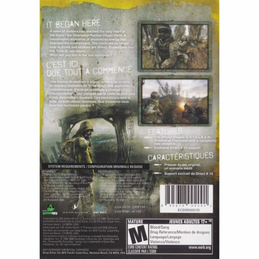 Stalker Clear Sky Prologue PC DVD (Begagnad)