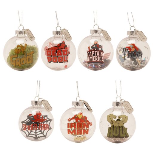 Marvel Avengers set 7 Christmas ball