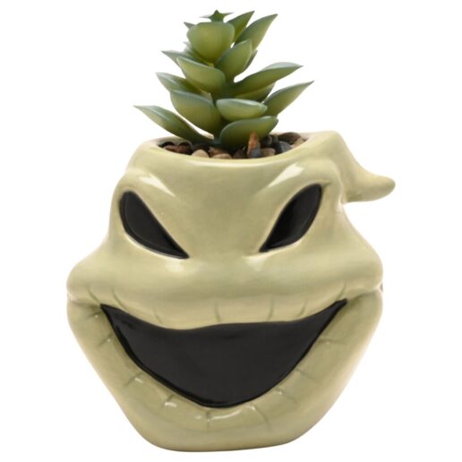 Disney Nightmare Before Christmas Oggie Boogie planter with faux plant