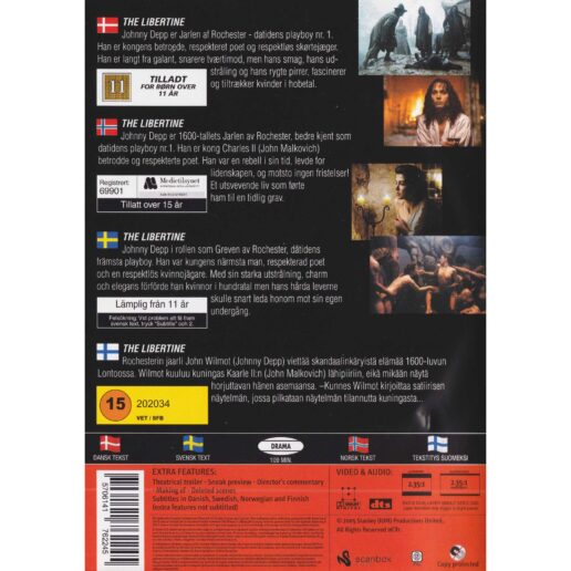 The Libertine DVD (Begagnad)