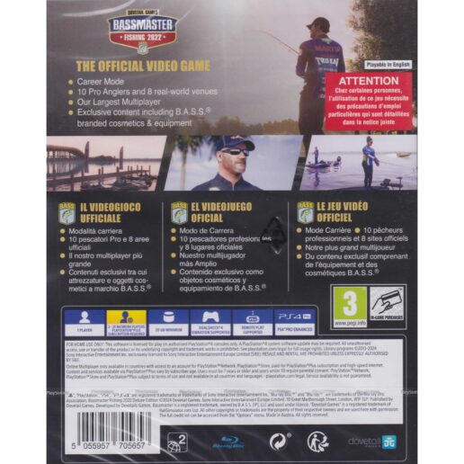 Bassmaster Fishing Deluxe 2022 Playstation 4 PS4